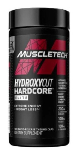 Hydroxycut Hardcore Elite 100 Caps Muscletech - Usa