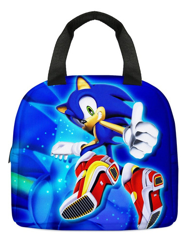 Lonchera Infantil Con Diseño De Juego De Anime Sonic The Hed