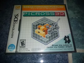 Nintendo Ds 3ds Video Game Picross 3d Original Fisico