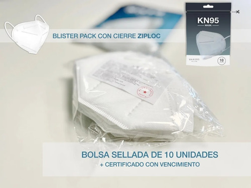 Imagen 3 de 10 de Kn#95 Con Certificado Barbijo X10 Unidades - An. Ma. T.
