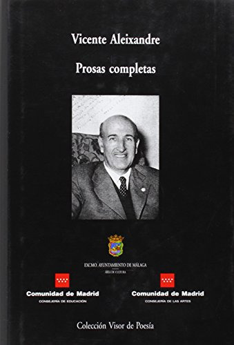 Libro Prosas Completas De Aleixandre Vicente