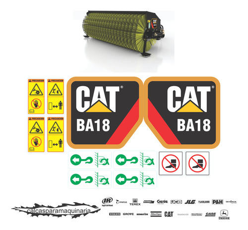 Kit De Calcas De Restauración Para Cat Ba18 Barredora