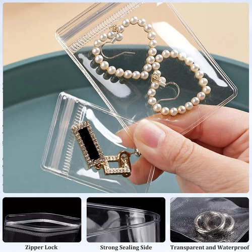 Kit 120 Bolsas Ziplock Organizador Porta Joyas