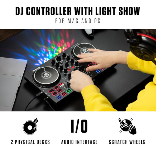 Numark Party Mix Ii - Controlador De Dj Con Led + Serato Dj