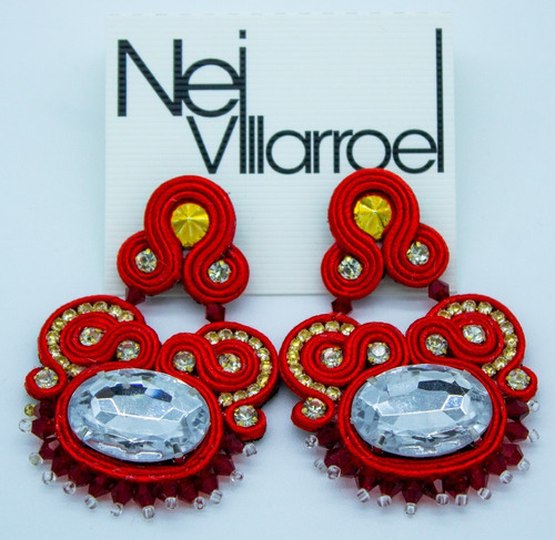 Aros Neivillarroel Soutache Modelo Jordana