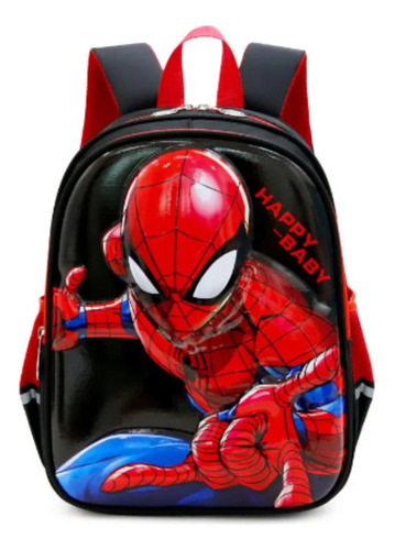 Mochila Spiderman Escolar Preescolar Kinder Impermeable 