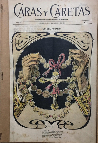 Lote 4 Revista Caras Y Caretas 1900 # 71-82-83-87 (Usado)