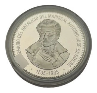 Moneda De Plata Bicentenario Natalicio Antonio José De Sucre