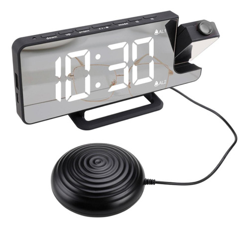 Reloj Despertador Digital Fuerte Reloj Vibrador Pantalla Led