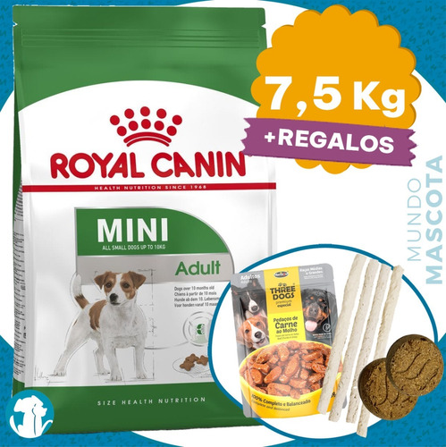 Comida Royal Canin Mini Adulto 7,5 K + Regalo + Envío Gratis