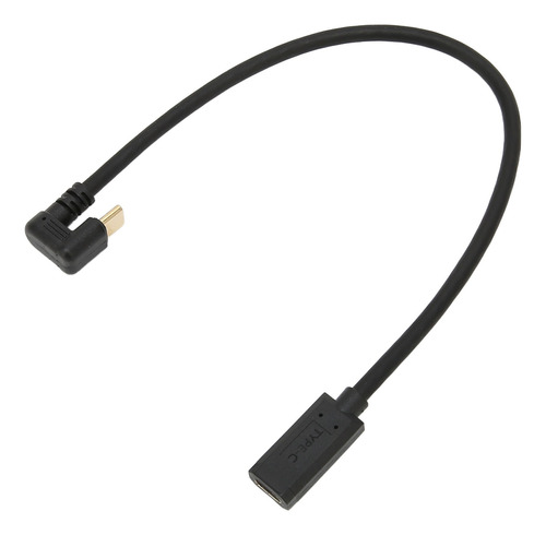 Cable De Extensión Usb C De 0,3 M/0,98 Pies, 10 Gbps, Ángulo