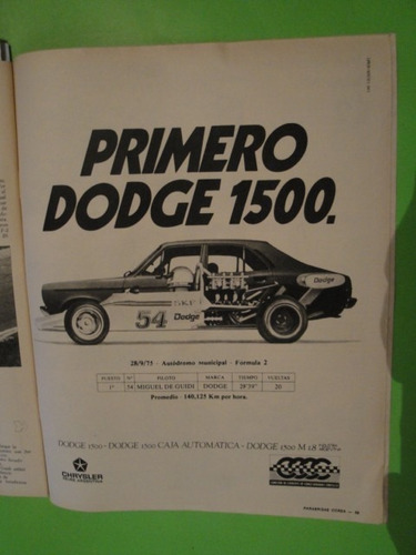 Publicidad Dodge 1500 Chrysler Año 1975