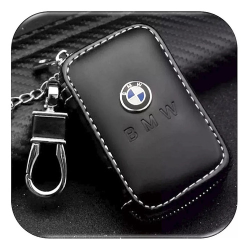 Capa Chave Bmw Proteção Em Couro M2 M3 M5 X1 X2 Z4 330i I3 Cor Preto