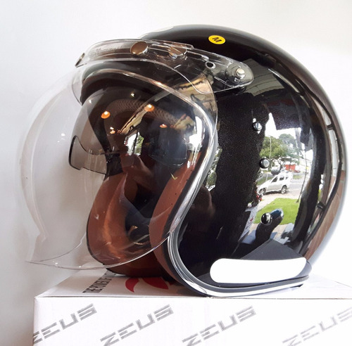 Viseira Bolha Com Flip Para Capacete Zeus 380 Cristal