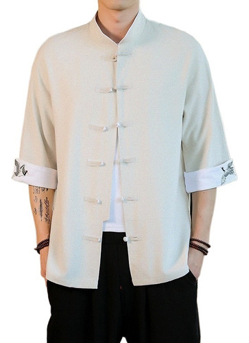 Traje Estilo Tang Asiático Hanfu Para Hombre, Abrigos Y Chaq