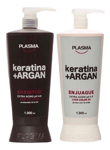 Shampoo + Enjuague Love Color Ph Ácido De Plasma X 1000ml