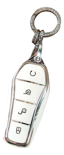Funda De Tpu For Llave For Coche Byd Blanco Con Llavero