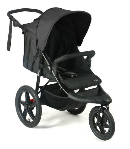 Carrinho Jogger de Bebê 3 Rodas Infanti Flux Preto