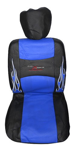 Cubre Asiento Auto. Azul/negro Completo Neopreno