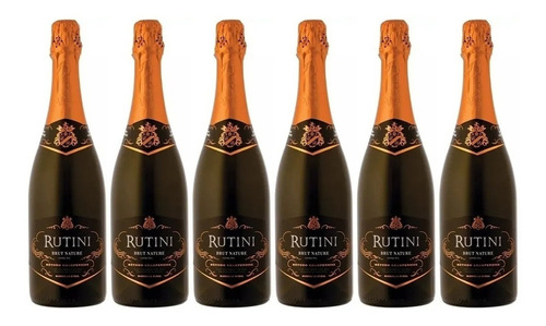 Champagne Rutini Brut Nature 750 Ml Caja X6