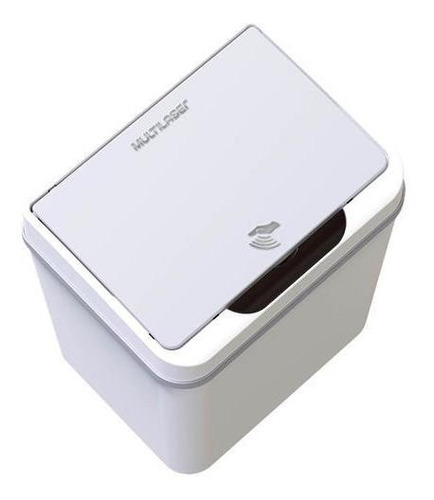 Imagem 6 de 9 de Lixeira Automatica Com Sensor De Aproximacao Branca 9l Ei078