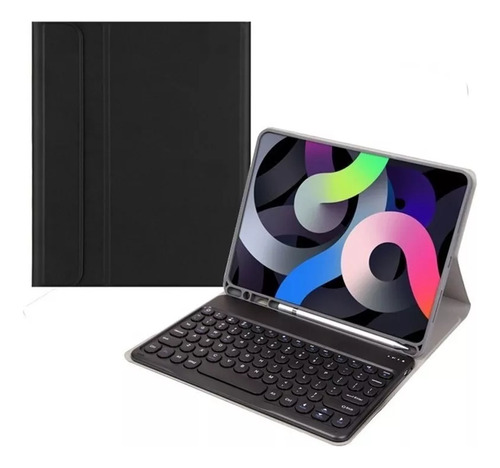 Funda+retro Keyboard For Samsung Galaxy Tab S7+ Plus Sm-t970