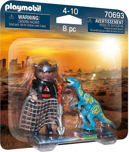 Playmobil Duo Pack 70693 Velociraptor Y Saqueador