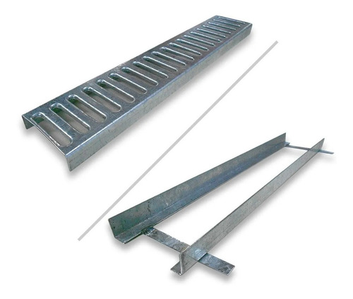Rejilla Lineal Guardaganado Chapa Galva (50x10cm) Desague