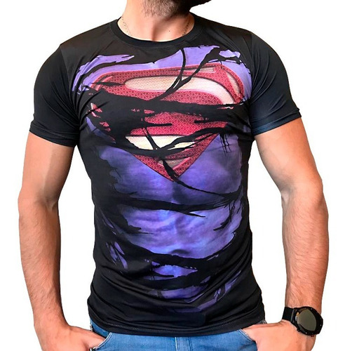 Remera Superman Slim Fit Ranwey Pr481