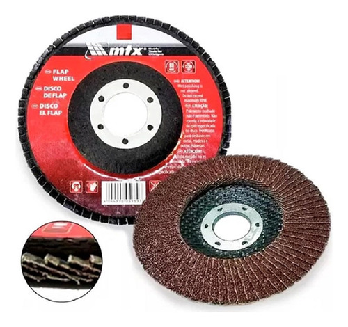 Kit 10 Lixa Flap Disco 115x22 G 100 740319 Mtx
