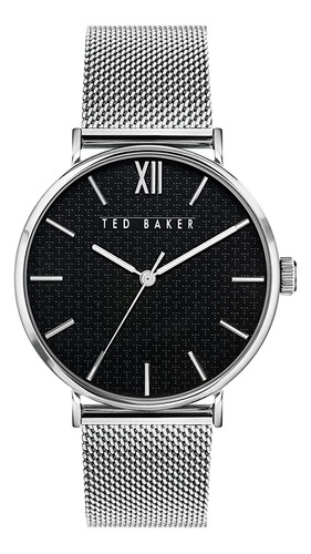 Ted Baker Correa De Acero Inoxidable De Cuarzo Para Hombre, 