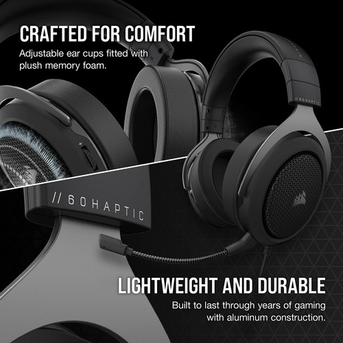 Auriculares Para Juegos Corsair Hs60 Haptic Stereo Con Hapti
