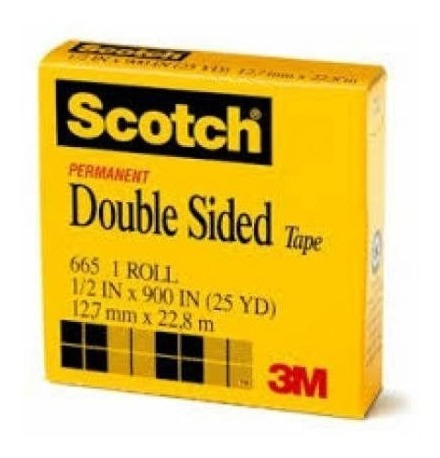 Scotch 665 23m X 12mm  Bifaz Caja (1361)