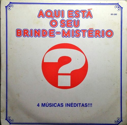 Aqui Está O Seu Brinde Mistério Compacto 4 Músicas Inéditas