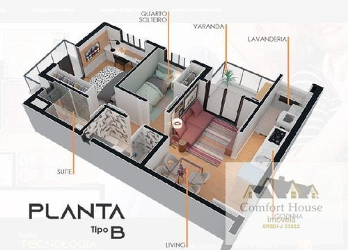 Apartamento Para Venda Em Santo André, Jardim Bela Vista, 2 Dormitórios, 1 Suíte, 2 Banheiros, 1 Vaga - 00492b_1-1728502