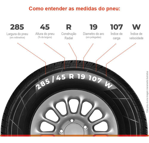 Kit 4 Pneu Kumho Aro 19 285/45r19 107w Crugen Hp91