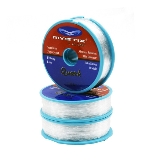 Nylon Mystix Quark 0.35mm Resistencia 6.75 Kg.