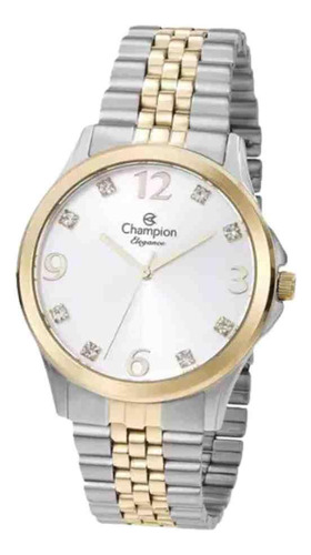 Relógio Champion Prata/dourado Feminino Cn24093ca - 50m