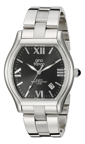 Reloj Hombre Gino Franco 937ch Cuarzo Pulso Plateado En