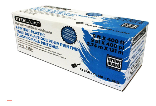 Plastico Para Enmascarar Cubrir Pintor 2.75m X 121.9m .31mil