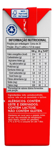Piracanjuba Semidesnatado Leite Condensado 395g 1 Unidad