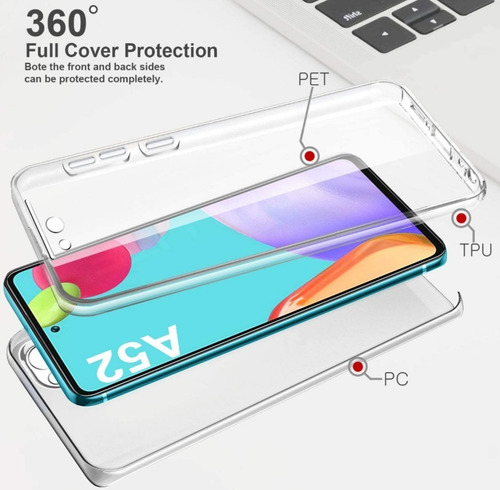 Imagen 2 de 9 de Funda 360 Protege 100% Compatible Con Samsung A52