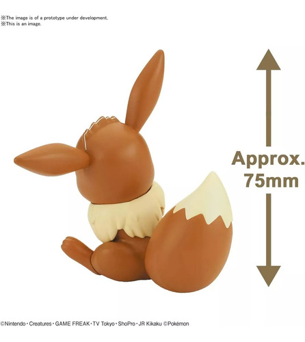 Pokemon Figura Armable De Eevee Plamo Original De Bandai