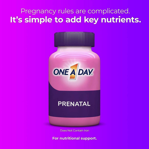 One A Day Vitaminas Prenatal Con Ácido Fólico 120 Gomitas Sabor Frutas