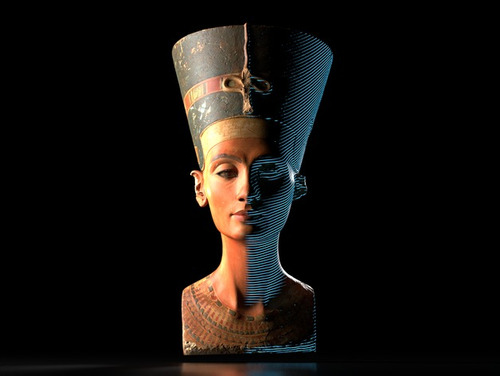Busto De Nefertiti Tamaño Real Egipto Replica Impreso 3d