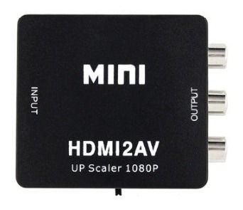 Imagem 3 de 10 de Conversor Hdmi Rca Av Video Composto Tv Tubo Monitor Xbox Pc