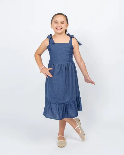 Vestido jeans on sale infantil milon
