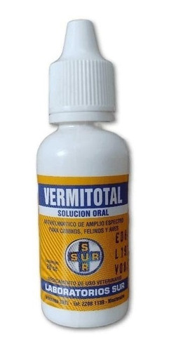 Vermitotal Antiparasitario Solucion Oral 20 Cc Sur