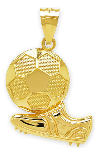 Charm America  Collar Colgante De Balón De Fútbol Y T...