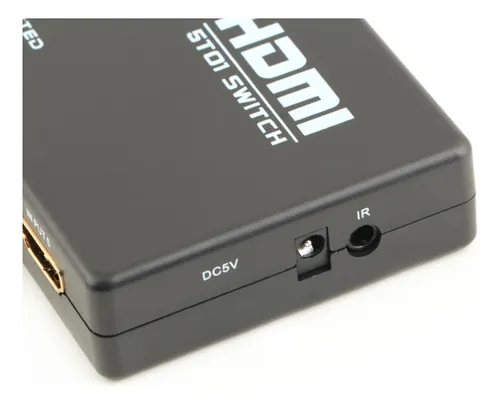 Switch Hdmi 5x1 5 Entradas 1 Salida Con Control Hd 1080p